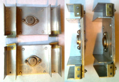 Radiatoare aluminiu pentru tranzistori capsula TO-3(2N3055) cu tranzistori AD131 pe ei, 105x65x27mm, 2 bucati foto
