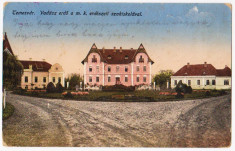 Timisoara scoala de silvicultura ilustrata circulata CENZURA MILITARA WW.I. foto