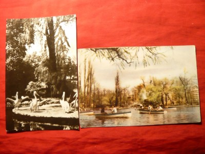 2 Ilustrate Bucuresti inc.anilor &amp;#039;60 - Cismigiu , una color foto
