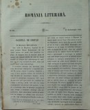 Cumpara ieftin Revista Romania literara ; Director Vasile Alecsandri , nr.40 , Iasi , 1855