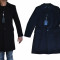 Amadeo Alighieri ITALY, Palton Barbati Foarte ELEGANT, 100% Lana BLEUMARIN, Marime 50 (L/XL) Haine Noi ORIGINALE REDUSE!