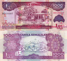 SOMALILAND 1.000 shillings 2011 UNC!!! foto