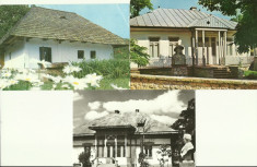 Vand 3 carti postale Romania, Casele memoriale Eminescu, Creanga, Caragiale, necirculate foto