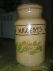 Vas ceramic de dulceata , interbelic, Tompa Farkas, Bucuresti, foto