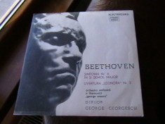 DISC VINIL &amp;quot;BEETHOVEN SIMFONIA NR.4IN SI BE MOL MAJOR SI UVERTURA ELEONORA&amp;quot; IN STARE IMPECABILA foto