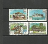 KIRIBATI 1980 - AVION, VAPOR, OFICIU POSTAL SI OPERATOR RADIO, serie MNH F111