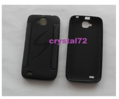 Livrare gratuita in Romania!!! Husa termorezistenta silicon-gel TPU neagra pentru Allview P5 Quad + folie ecran + laveta, calitate, model S-line foto