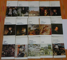 LOT 15 CARTI COLECTIA BIBLIOTECA DE ARTA - RENOIR, REMBRANDT, MANET, RUBENS, CEZANNE, UTRILLO. pictori francezi foto