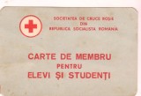 Carte de Membru pentru Elevi si Studenti ( Societatea de Cruce Rosie R.S.R )