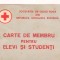Carte de Membru pentru Elevi si Studenti ( Societatea de Cruce Rosie R.S.R )