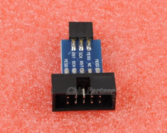 10 Pin to Standard 6 Pin Adapter Board For ATMEL AVRISP USBASP STK500 (FS00179) foto