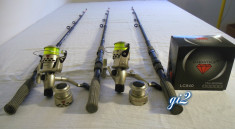 SET 3 OKUMA CU MULINETE DIAMANT ALB, LC540, 5 RULMENTI...GUTA CADOU!!! foto