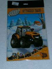 FREDDIE - Plansa pentru copii cu stickere - subiect Deszapezire Drumuri, seria MY 1st JCB - Sticker zone foto