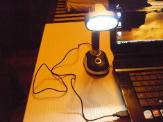 Veioza / Lanterna / Lampa de birou cu 12 leduri si conectare usb foto