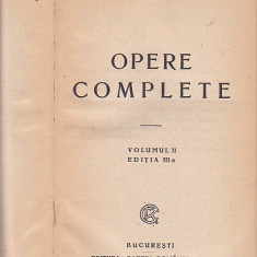AL. ODOBESCU - OPERE COMPLETE VOLUMUL II EDITIA III-A ( INTERBELICA, RELEGATA )