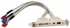 Bracket slot PCI, 2 porturi USB, 1 port FireWire (IEEE 1394) foto