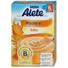 Cereale NESTLE ALETE cu BISCUITI (cu lapte praf), +6 luni, 500gr, din GERMANIA, comanda peste 85 lei si ai transport gratuit cu Posta Romana foto