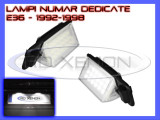 Cumpara ieftin SET LAMPI DEDICATE BMW E36 - LAMPA PLACUTA NUMAR INMATRICULARE - 18 LED LEDURI SMD - CULOARE ALB XENON 6000K, ZDM