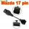 Cablu adaptor diagnoza pt MAZDA de la 17 pini la 16 pini OBD2