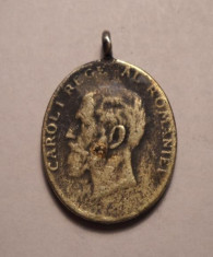 Miniatura Medalia Jubiliara Carol 1866 1906 foto