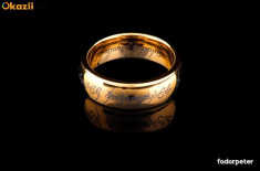 Inel The One Ring, Lord of the Rings (Tungsten) ORIGINAL identic cu cel din film 100% foto