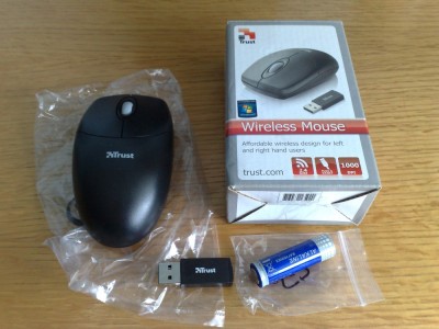 MOUSE WIRELESS TRUST 2.4 GHZ 1000 DPI foto