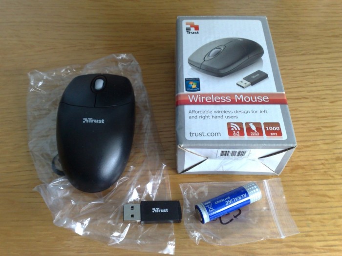 MOUSE WIRELESS TRUST 2.4 GHZ 1000 DPI