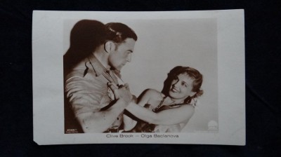 Clive Brook si Olga Baclanova - Vedere Ross 4798/1- circulata Romania - Artisti foto