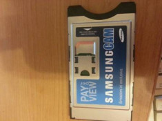 ADAPTOR PCMCIA SAMSUNG CAM PC CARD PAY PER VIEW ADAPTOR CI+ SAMSUNG SMART TV LED LCD foto