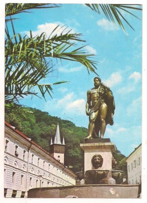#carte postala(ilustrata) - BAILE HERCULANE-Statuia lui Hercule foto