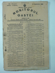 MONITORUL OASTEI - 10 SEPTEMVRIE 1935 foto