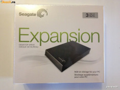 Hard Extern Seagate Expansion 3TB Black Desktop Hard Drive STBV3000100, Noi, Sigilate, HDD eco durabil foto