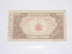 Bancnota zece mii lei 20 Decembrie 1945 ~ X.1758 ~ foto
