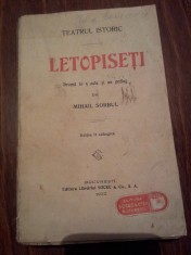 LETOPISETII MIHAIL SORBUL 1922