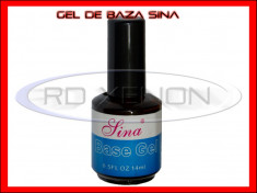 BASE GEL SINA 14ML - GEL DE BAZA - MANICHIURA UNGHII FALSE GEL UV, FRENCH - PRET MINIM, CALITATE GARANTATA foto