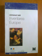 INVENTAREA EUROPEI - EMMANUEL TODD foto