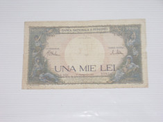 Bancnota una mie lei 10 Septemvrie 1941 ~ I.1456 ~ foto