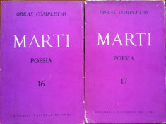 OBRAS COMPLETAS - POESIA - Jose Marti (carti in limba spaniola) foto