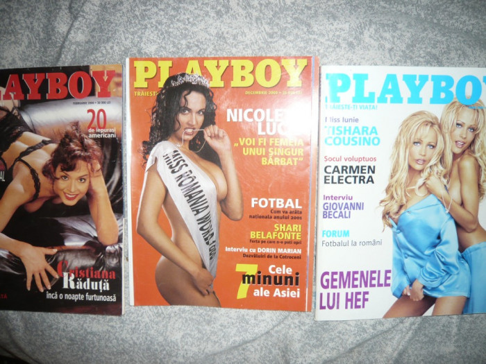 Colectie 77 nr. Playboy ,incepand cu primele nr., maj. in etui