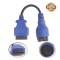 Cablu adaptor tester Delphi pentru Iveco Daily 38 pini la OBD2 mama!
