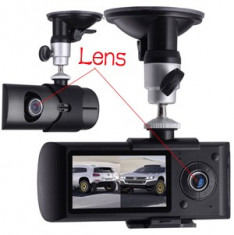 Dual Camera Video Auto DVR cu inregistrare HD si GPS X3000 foto