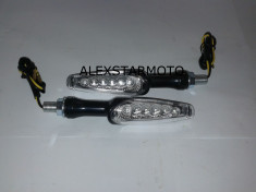 SEMNALE /SEMNALIZARI LED MOTO SCUTER ATV NEGRU foto