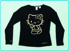 DE FIRMA _ Bluza / bluzita frumoasa, bumbac, Hello Kitty, H&amp;amp;M _ fete | 6 - 8 ani foto