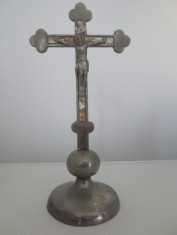 deosebit crucifix din metal posibil inox foto
