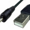 Cablu alimentare tableta, USB la JACK 2.5mm x 0.7mm, lungime 80cm