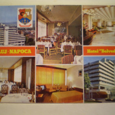 ROMANIA - CLUJ NAPOCA - HOTEL BELVEDERE - CIRCULATA . TIMBRATA .