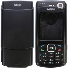 carcasa noua si tastatura neagra Nokia n70 n 70 foto