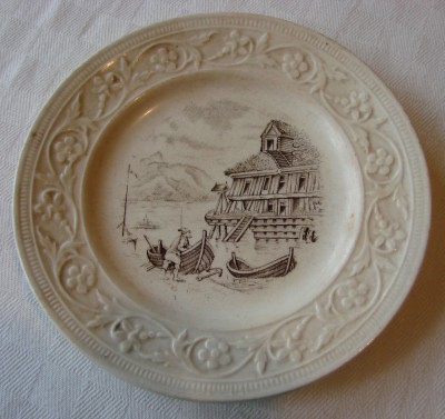 Frumoasa majolica suedeza marca Rorftrand, anii 1900 foto