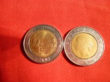 Set 2 Monede 500 Lire comemorative 1982 cal.NC, 1993 cal.F.Buna Italia bimetal