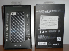 Husa iPhone 5 5S ODOYO METALSMITH cu spate FIBRA DE CARBON + FOLIE BONUS - NOUA foto